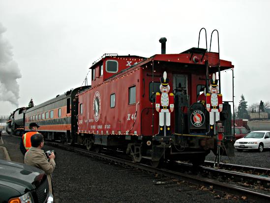 caboose after arriving in Vancouver