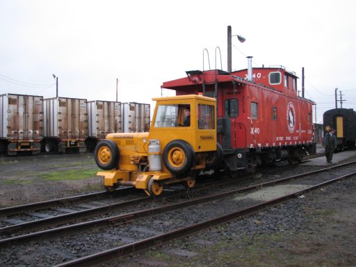 moving caboose with Trackmobile