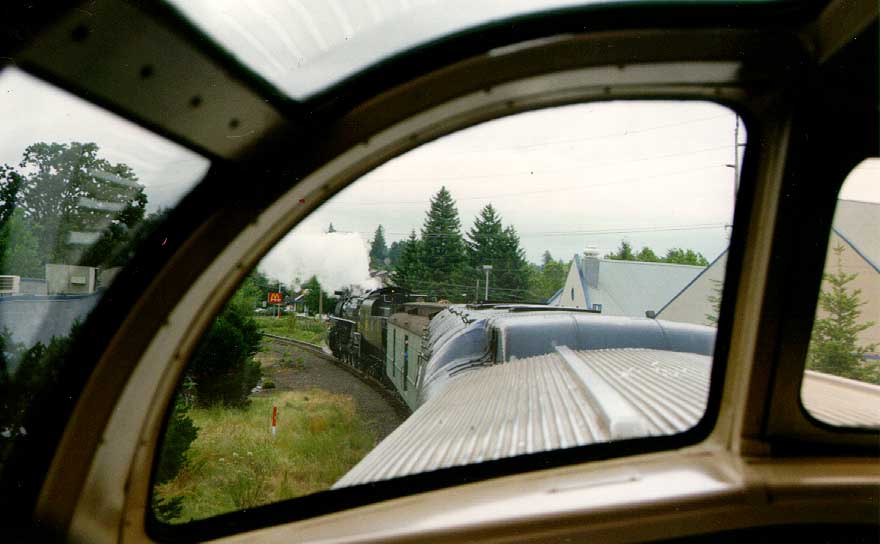 view from dome car